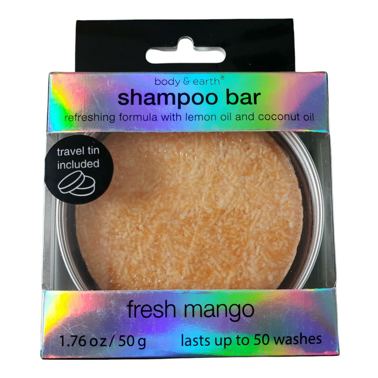 Body & Earth Shampoo Bar (Fresh Mango & Argan Oil) 2-Bar Set