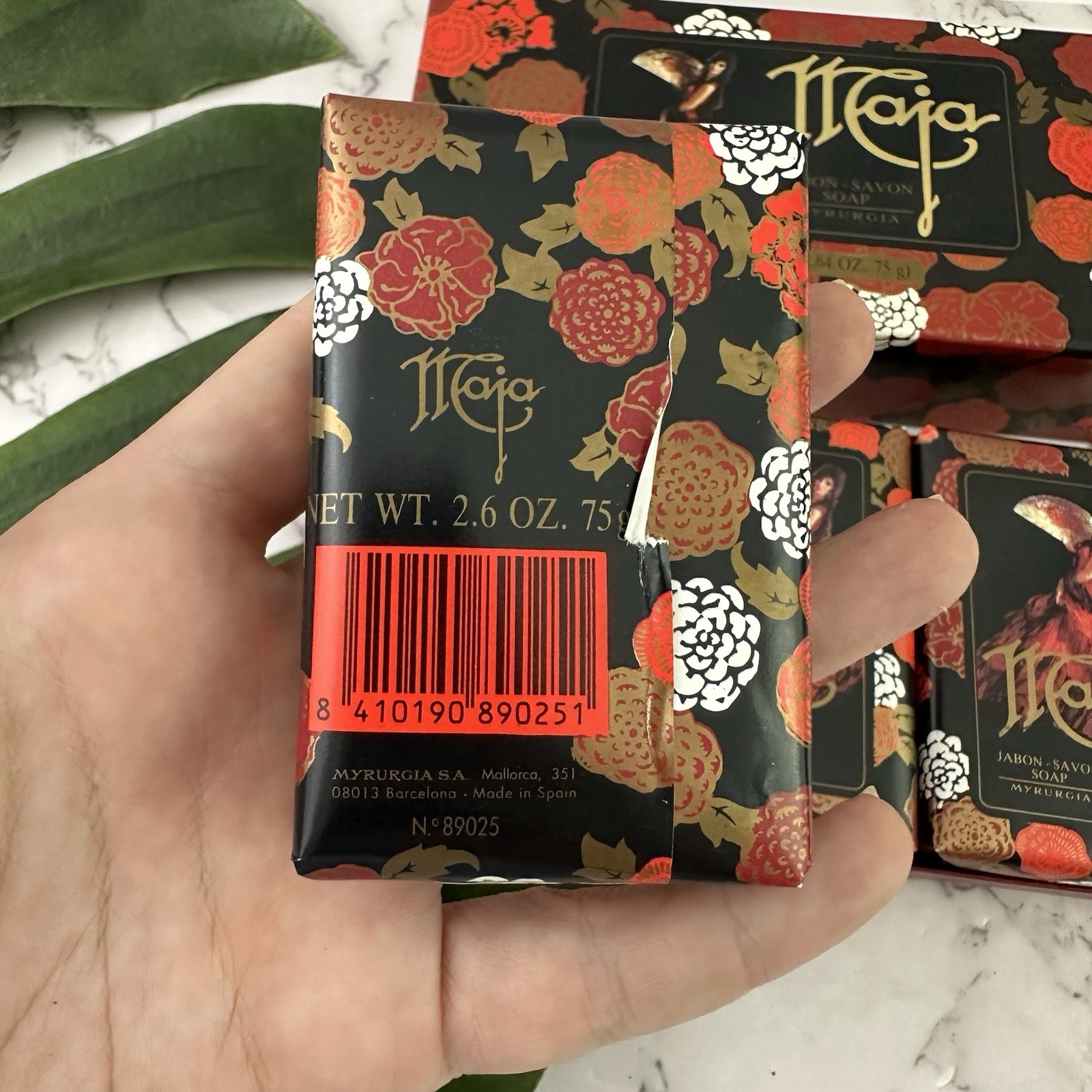 Maja Jabon Savon Soap Boxed Set New 3 Bars Perfumed Spain Myrurgia 2.6 oz Vtg