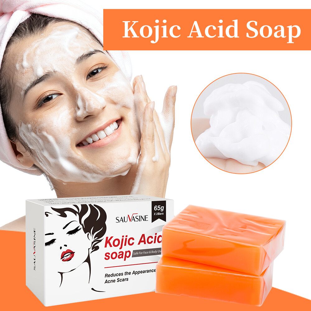5/3X Kojic Acid Soap Acne Dark Spot Remover Skin Lightening Whitening Face Body