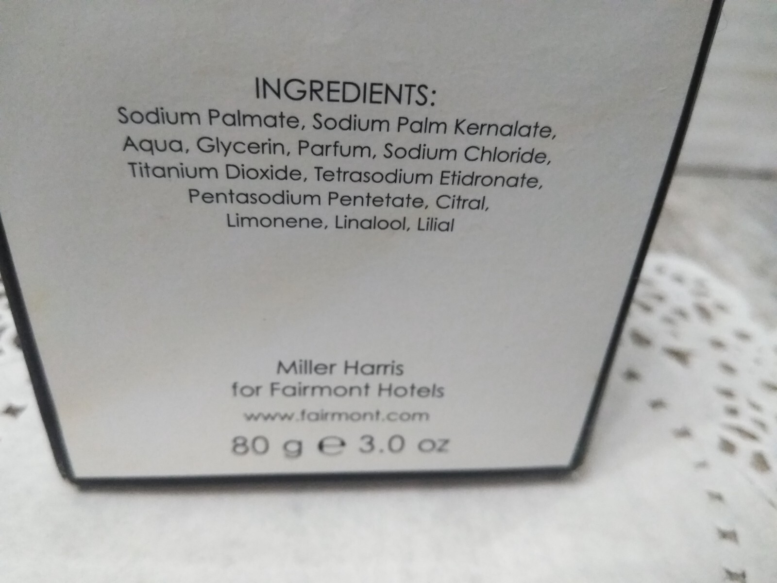 VTG. Miller Harris CITRON Soap Bar 80 gr., 3.0 oz. New