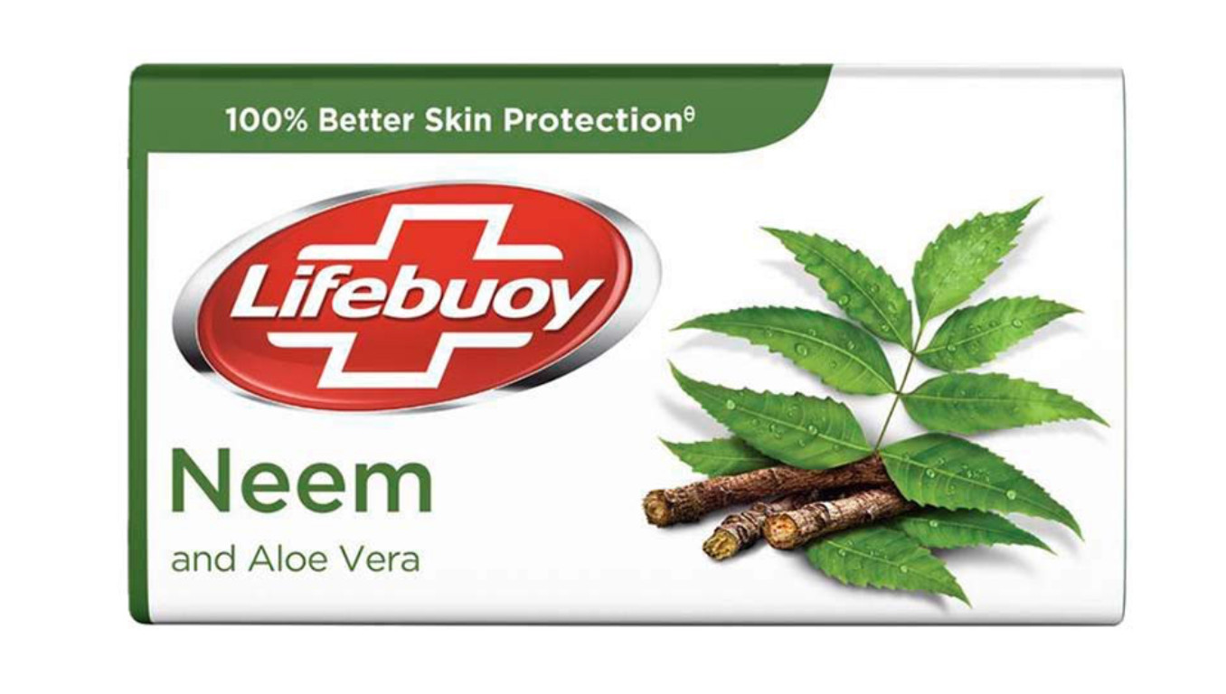 Lifebuoy Neem & Aloe Vera 100% Skin Protection Daily Bath Soap 100 gm Natural