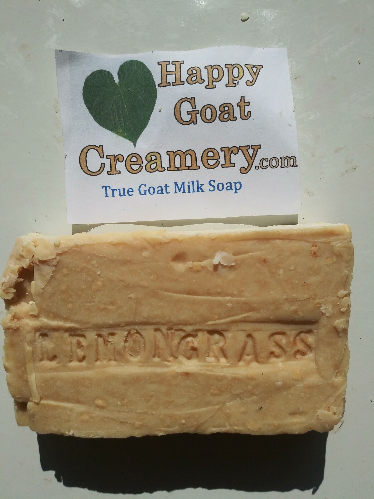 5 BARS LEMONGRASS OATMEAL HONEY GRAPEFRUIT GOAT MILK SOAP HAPPY GOAT CREAMERY