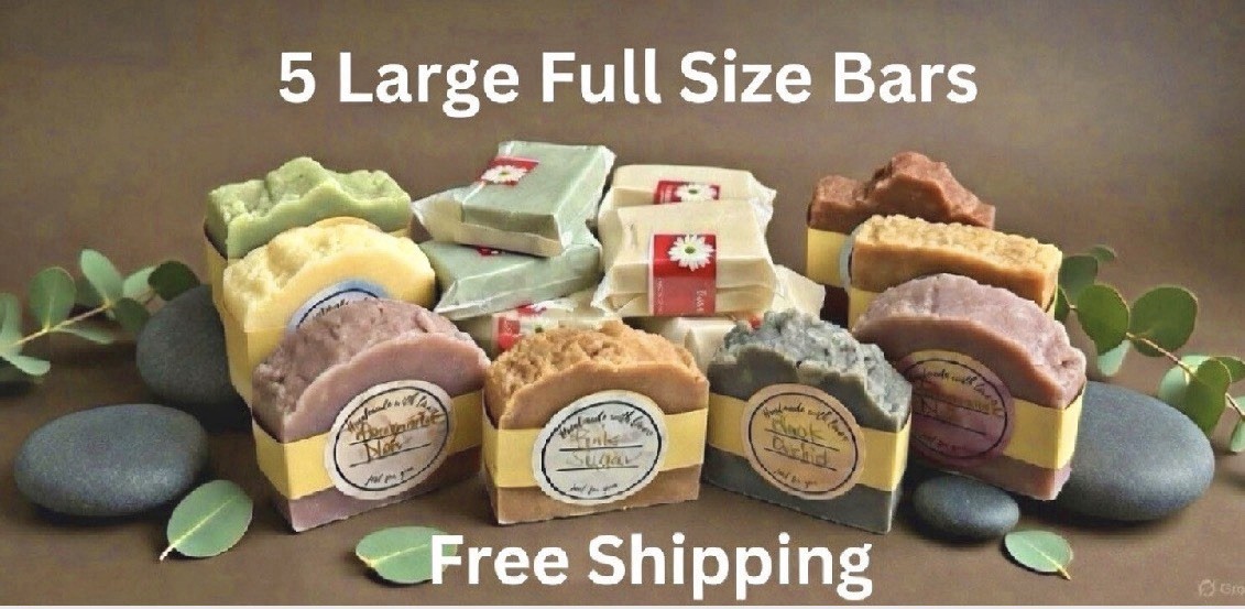 Handmade Shea Butter Soap • Hot & Cold Process • Pick Your Scents • Natural Bars