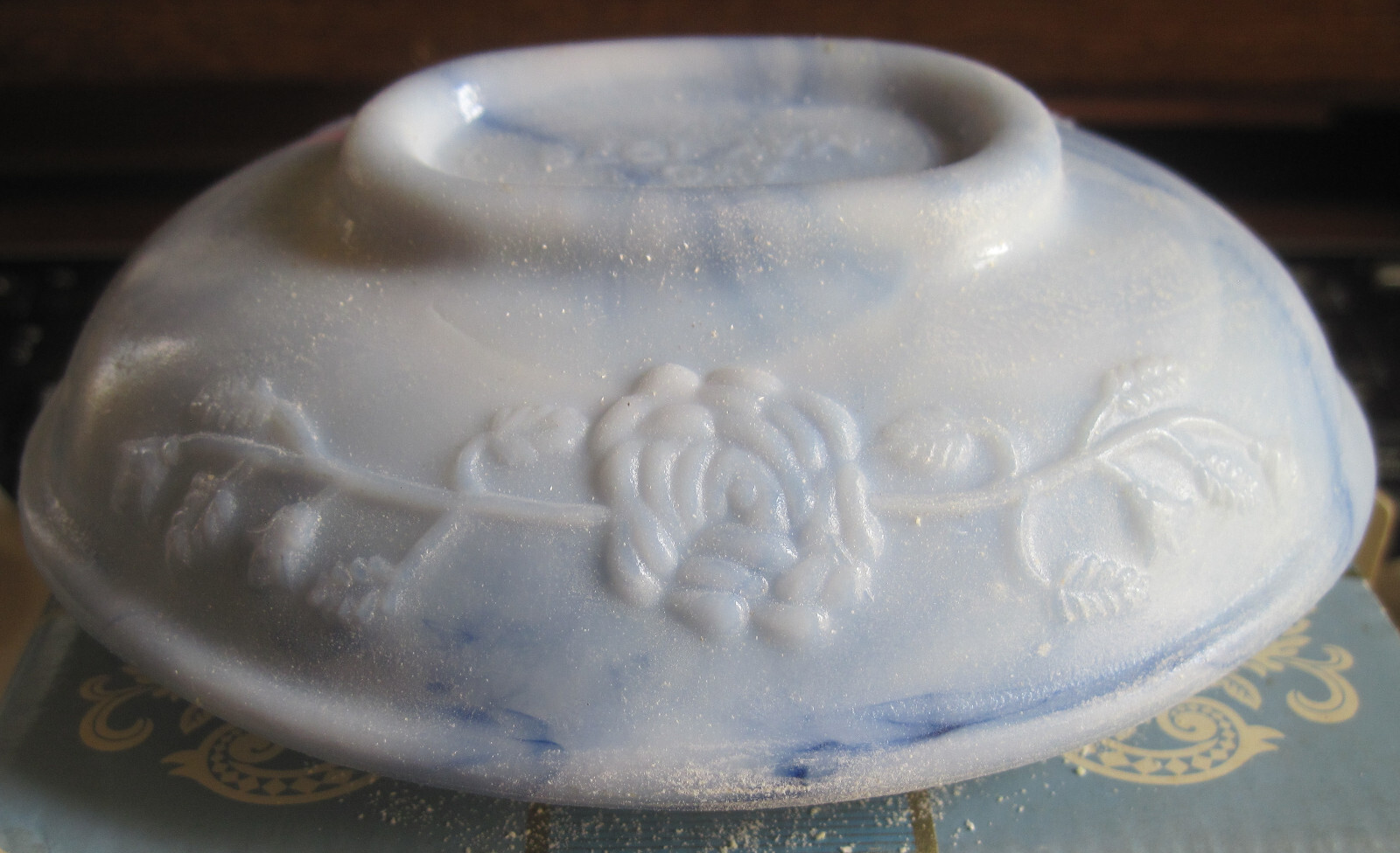 Vintage AVON Victoriana SOAP DISH Blue Gift Set with Soap 1978 LAST TIME