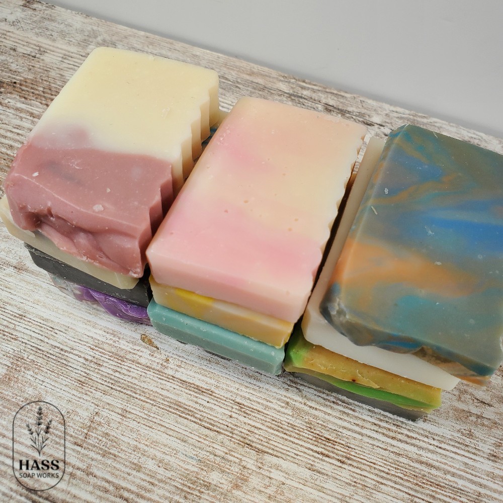 Handmade Bar Soap Samples Ends Assorted Scents Cold Process Natural Bars 12oz