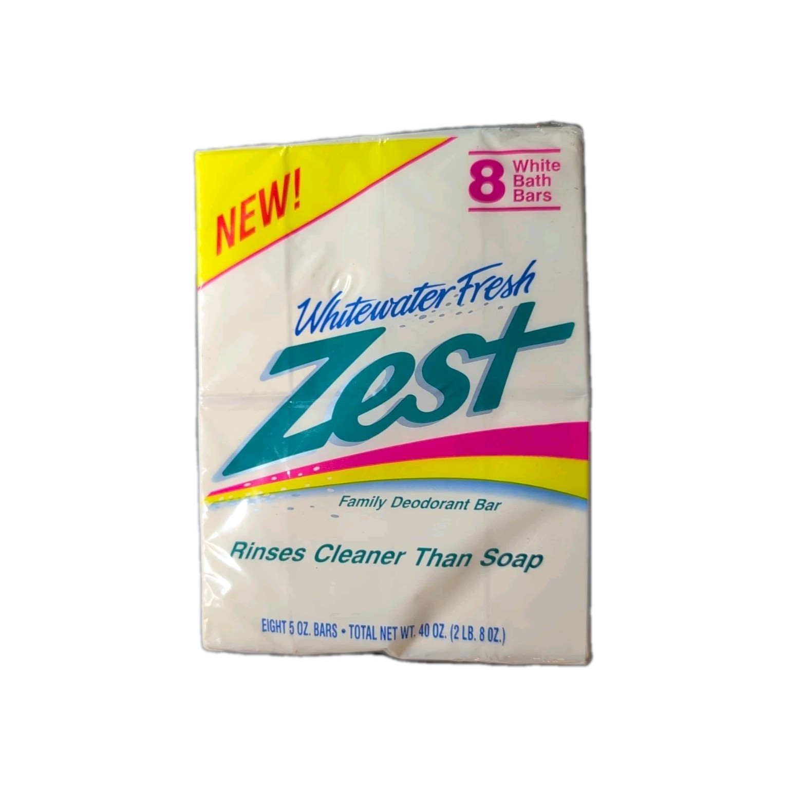 RARE VINTAGE 1992 WHITEWATER- FRESH ZEST SOAP~5 OZ BARS~8 LARGE BARS IN PACKAGE