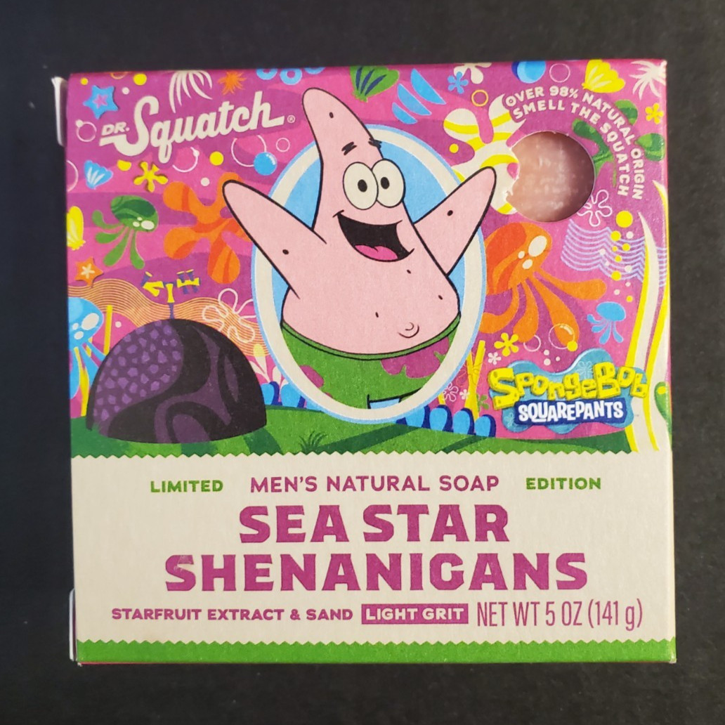 Dr Squatch Men’s Natural Soap. Sea Star Shenanigans. Patrick from SpongBob. New