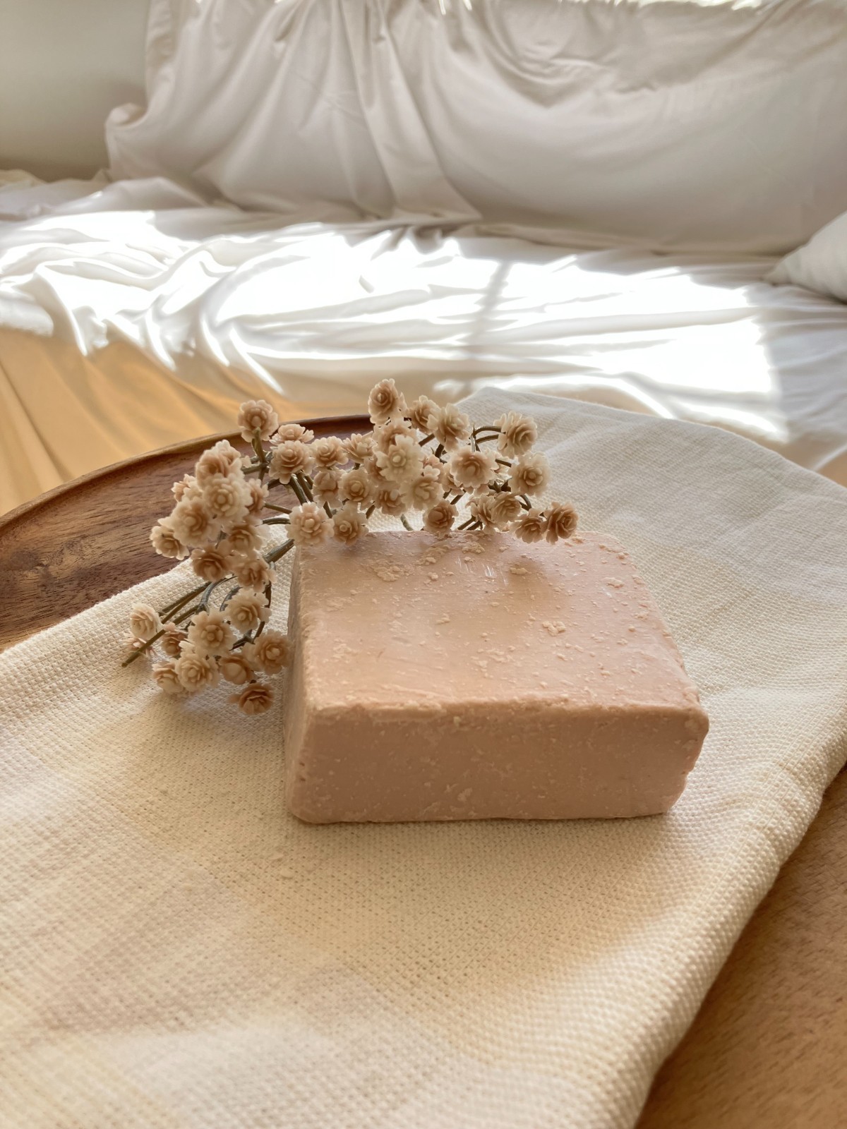 Handmade Amish Soap Bar Rustic Wildflower Scent – Tallow, Oatmeal & Coconut Oil