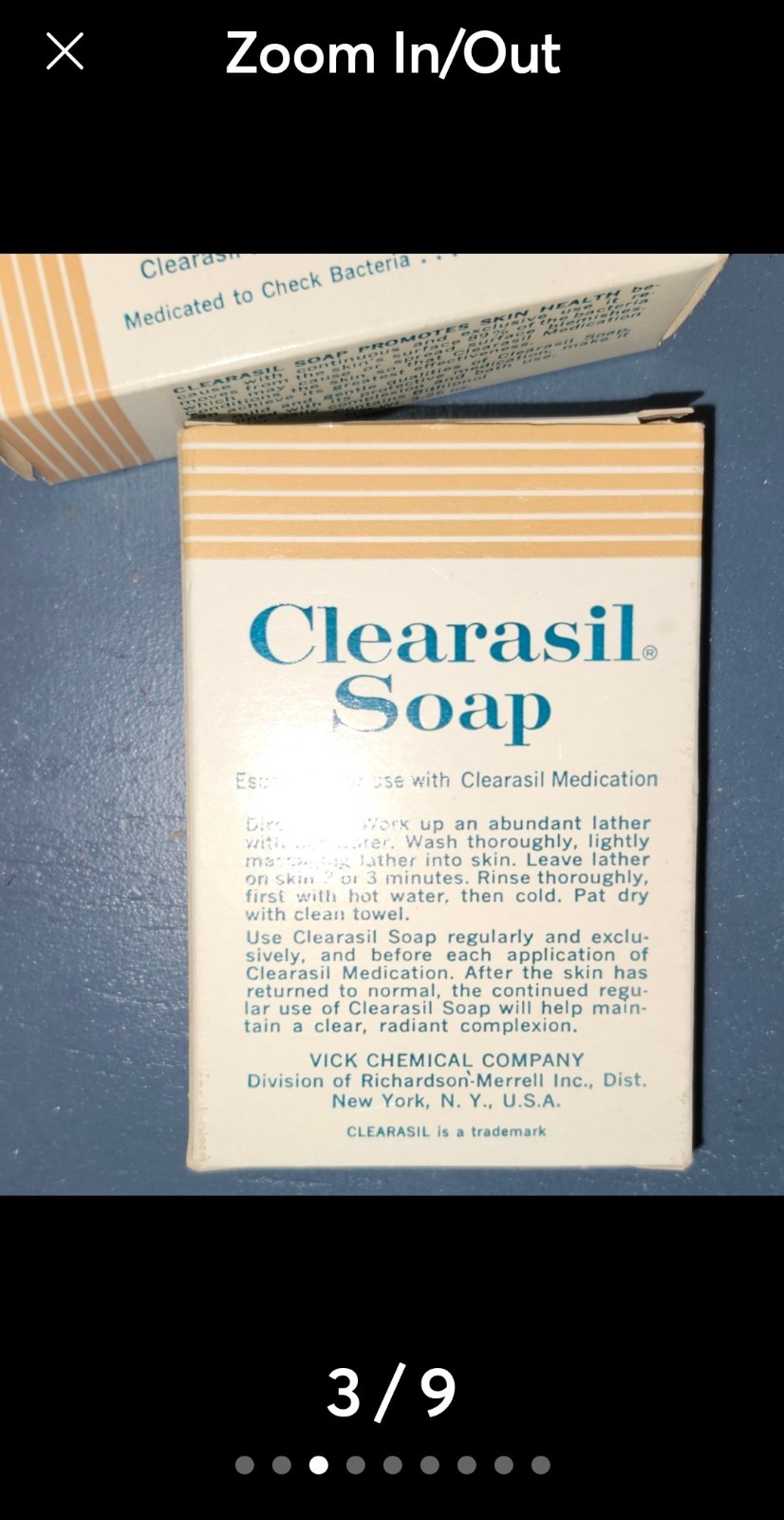 Vintage Clearasil Cleansing Soap Bars Lot of 2 FULL Size Skincare
