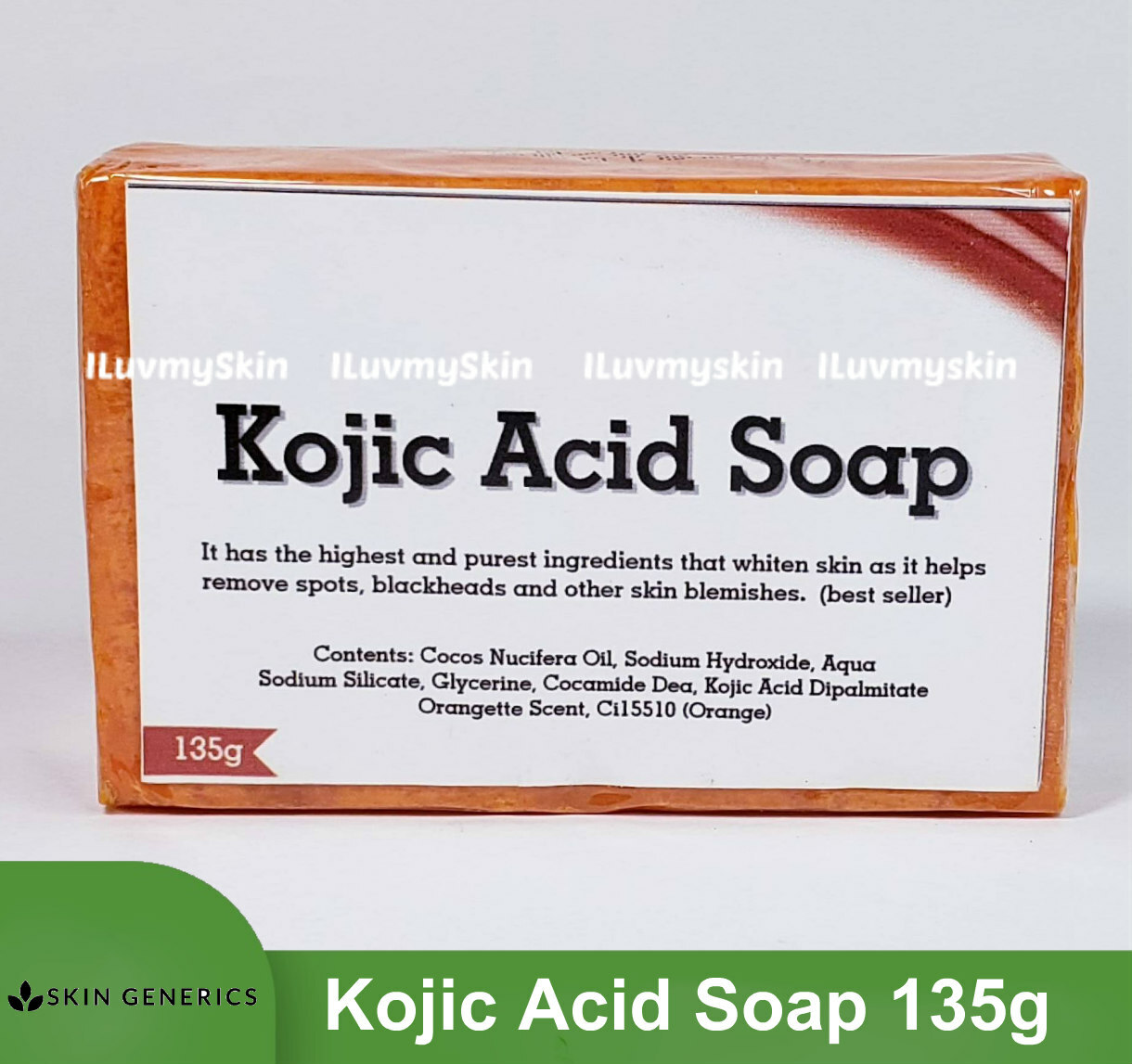 Skin Generics KOJIC ACID 5x Whitening Face & Body Soap (135g)