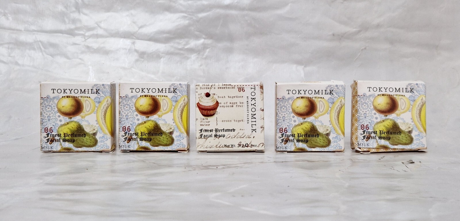 TOKYOMILK By Margo Elena 06 Finest Perfumed Facial Soap 20g 2.1oz BNIB Set Of 5