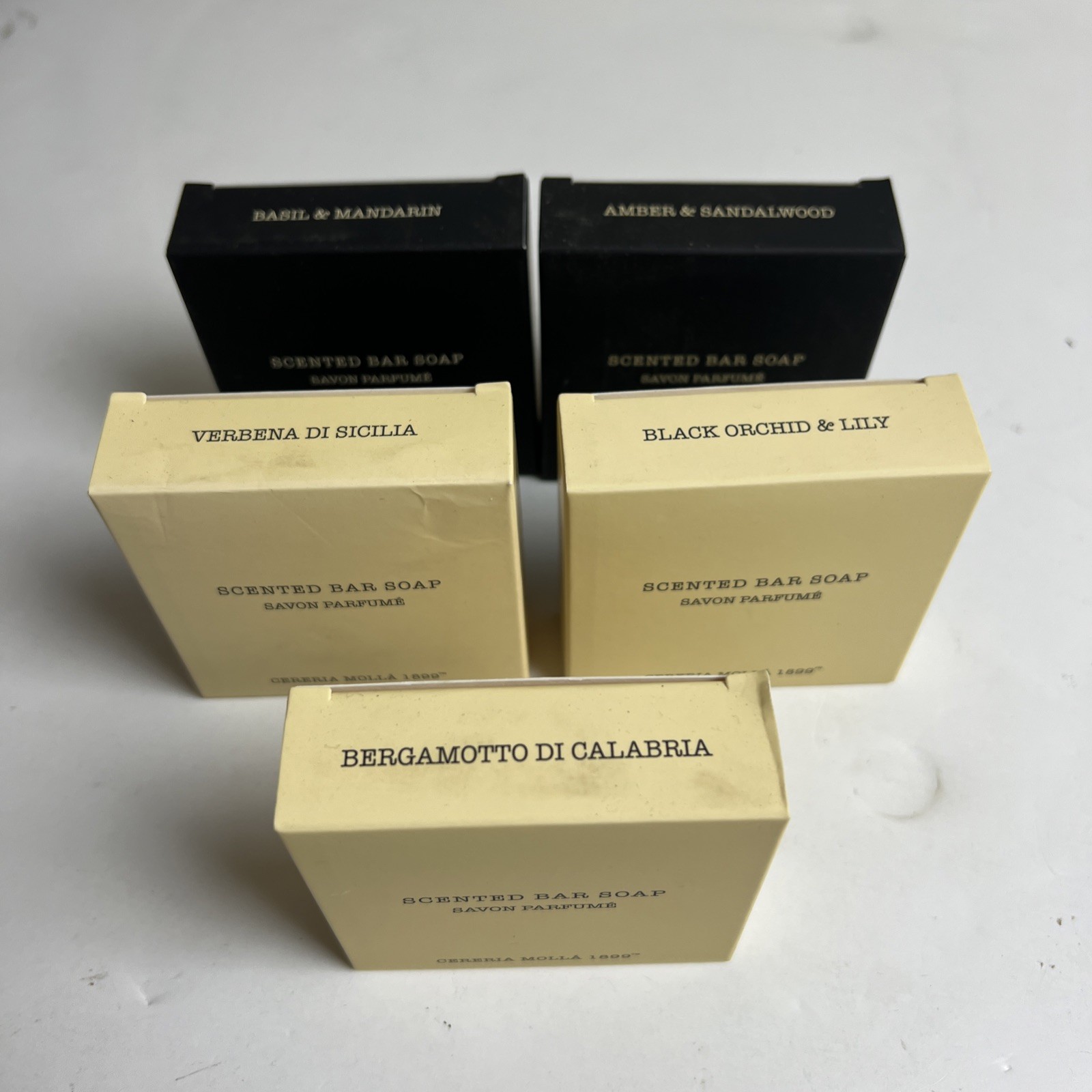 Lot Of 5 Cereria Molla 1899 Scented Bar Soap Mixed Scents NIB 3.5oz
