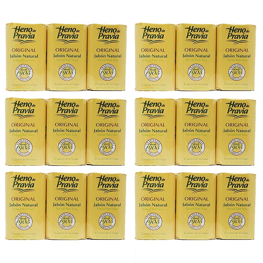 Heno de Pravia Natural Bath Soap 18 4 Ounce (Pack of 18)