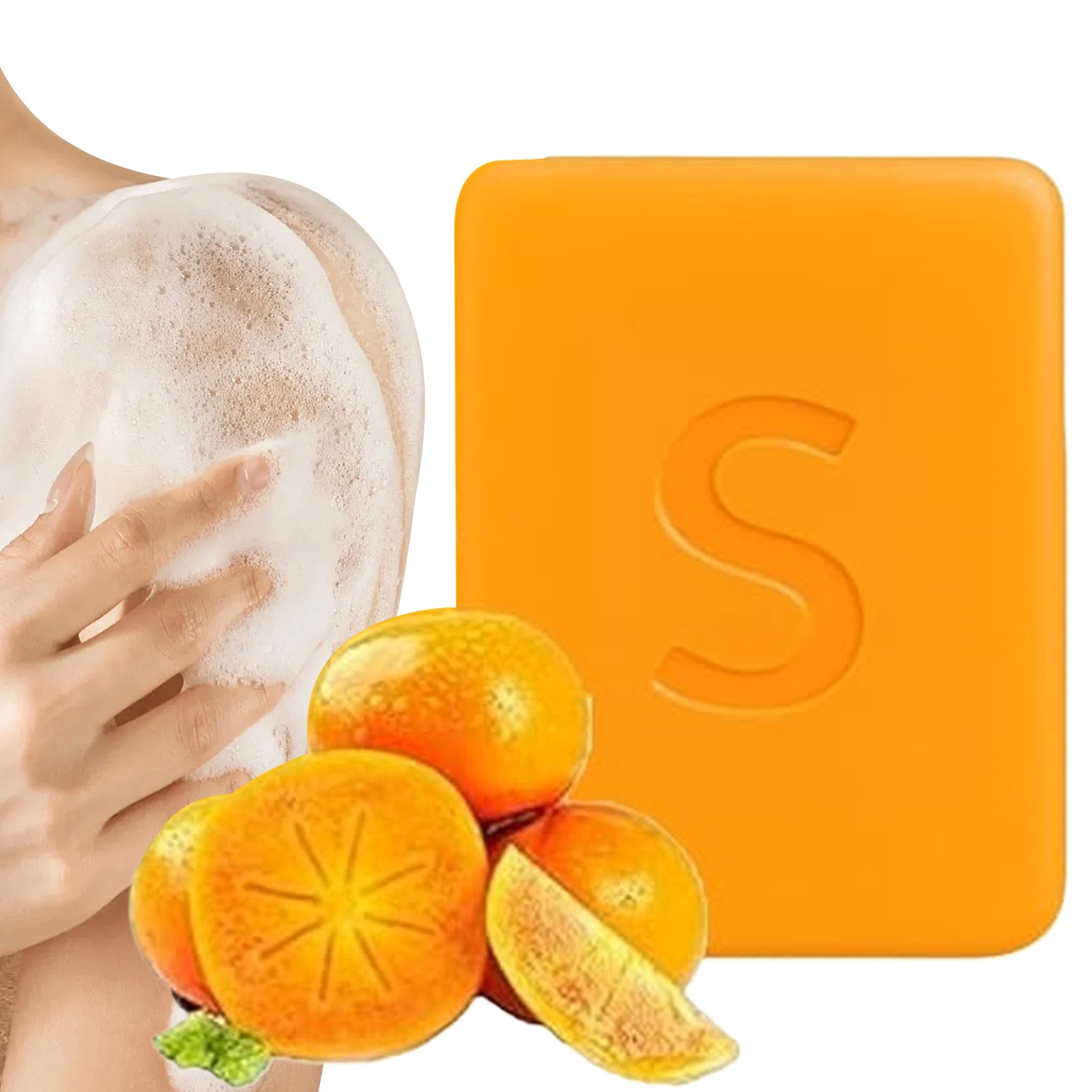 Persimmon Swarva Soap Bar Body Odor Control Deodorant Soap for Men & Women